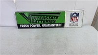 NFL/Interstate Batteries Metal Sign