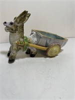 Vintage Italian donkey carriage planter