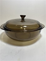 Vintage Chocolate brown Pyrex covered dish lid