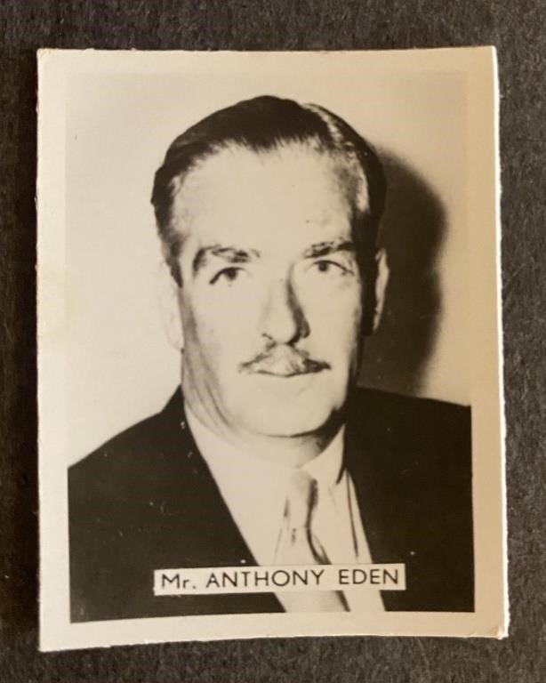 ANTHONY EDEN:  German KIDDY GUM Card (1955)
