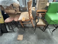 (7) Various Chairs and Stools