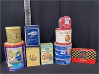 Lot of Advertising Tins, Some Vintage