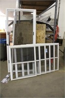 Storm Door & (6) Storm Windows, Approx 81"x37", 32