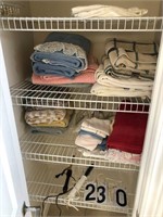 Contents Of Bathroom Closet , Towels & Wash Cloths