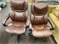 Leather desk chairs