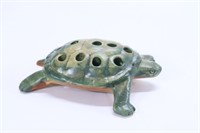 Weller Muskota Turtle Pottery Flower Frog - Small
