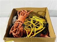 box various size extension cords