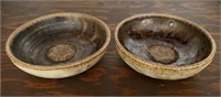 Pair Of English York Pottery Trinket Dishes