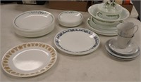 CORELLE DISHES, VARIOUS PATTERNS