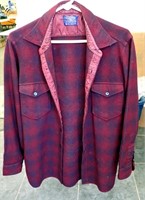 PENDLETON MAROON SHIRT, SIZE 16-1/2