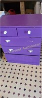 2 purple chest large one is 33 inches tall 23