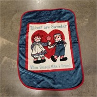 Raggedy Ann & Andy Childs Throw