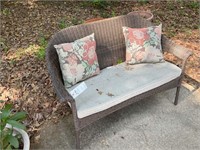 WICKER LOVE SEAT 48 IN WIDE