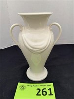 Abingdon Pottery White Double Handle Vase