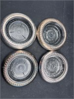 Sterling silver coasters