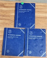 3 WASHINGTON QUARTER BOOKS 1932-1960-