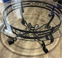 Round Glass Top Coffee/Accent Table!