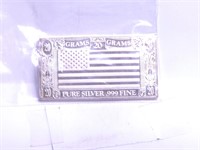 20 Gram .999 Fine Silver Bar