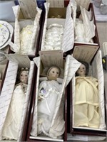 (6) Porcelain Danbury Mint Dolls