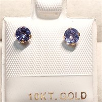 $150 10K  Tanzanite(0.54Ct) Pearl(2In1) Earrings