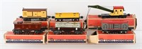 6- LIONEL FREIGHT CARS w/ BOXES
