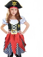Lingway Toys Girls Deluxe Pirate Costume,Buccaneer