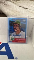 Rollie Fingers 2022 Topps Chrome Blue Auto /99