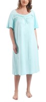 P2587  FEREMO Cotton Nightgowns, Plus Size, Short