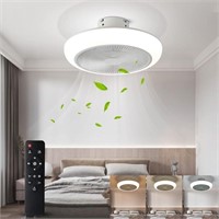 Ceiling Fan with Lights Remote Control 18" Modern