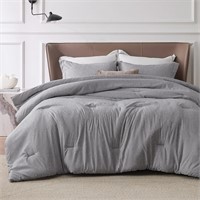 3-PieceGrey Queen Size Comforter