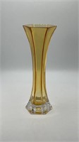 10" Art Glass 6 Sided Stretch Vase