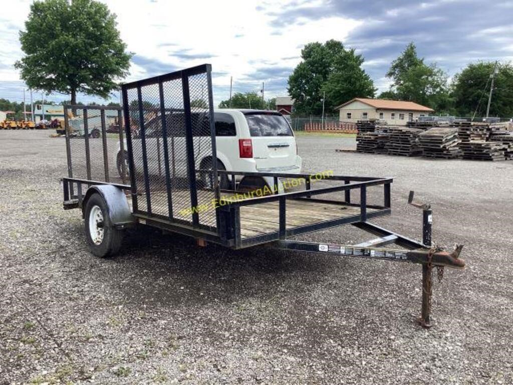 12' X 76" S/A LANDSCAPE TRAILER W/ SIDE AND BACK R