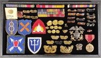WWII US Military Insignias, Hat Badges & Patches