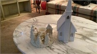 Department 56 Lighted Church & Nativity