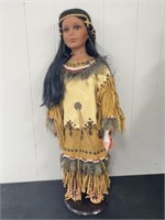 Native American Doll with Buckskin Dress