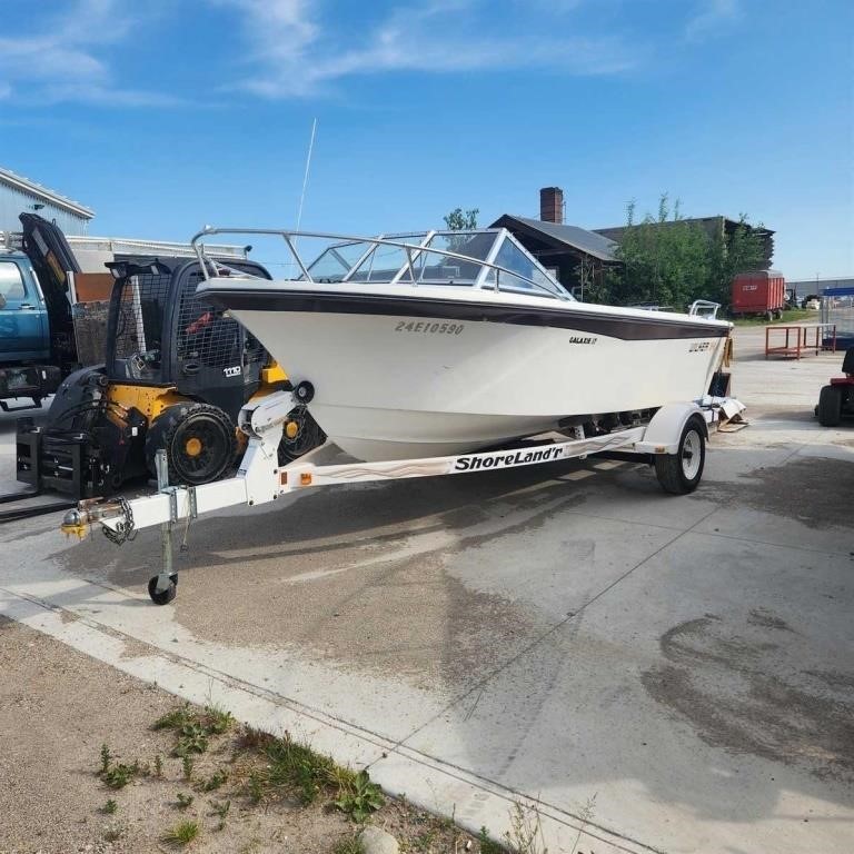 1981 Wilker Galaxy 17' Boat w Ownership As Is