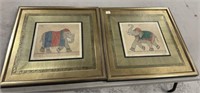 Pair of Kinder Harris Elephants I and II Kelly Pri