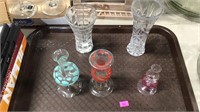 Small glass vases