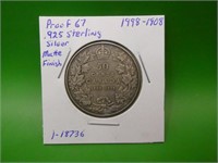 1998 - 1908 Canadian  .925 Sterling Silver Fifty