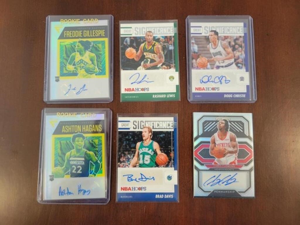 BASKETBALL SIGNED TRADING CARDS