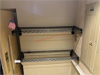 (2) WIRE WALL SHELVES - 48" X 14"