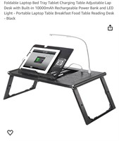 Foldable Laptop Bed Tray Tablet Charging Table