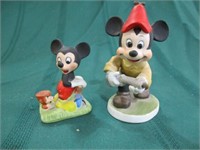 2 Mickey Mouse figurines - talles 4"