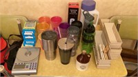 Drinkware: cups, thermos, drink cups, weight