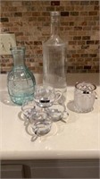 Glassware: jug, cups, etc