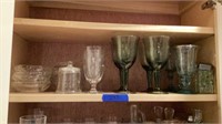 Glassware: goblets, apple-shaped plates, etc