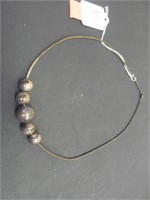 Italy 925 neckace w. beads