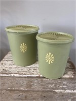2 Pc. Tupperware Canister Set
