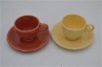 Lot of 2 Early Fiesta Cup & Saucer