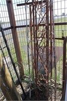 (5) PIECES OF DECORATIVE WROUGHT IRON